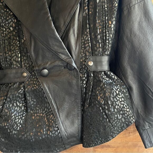 ADLER SOVEREIGN Black Leather 80s CROPPED LEATHER Jacket. - Picture 15 of 15